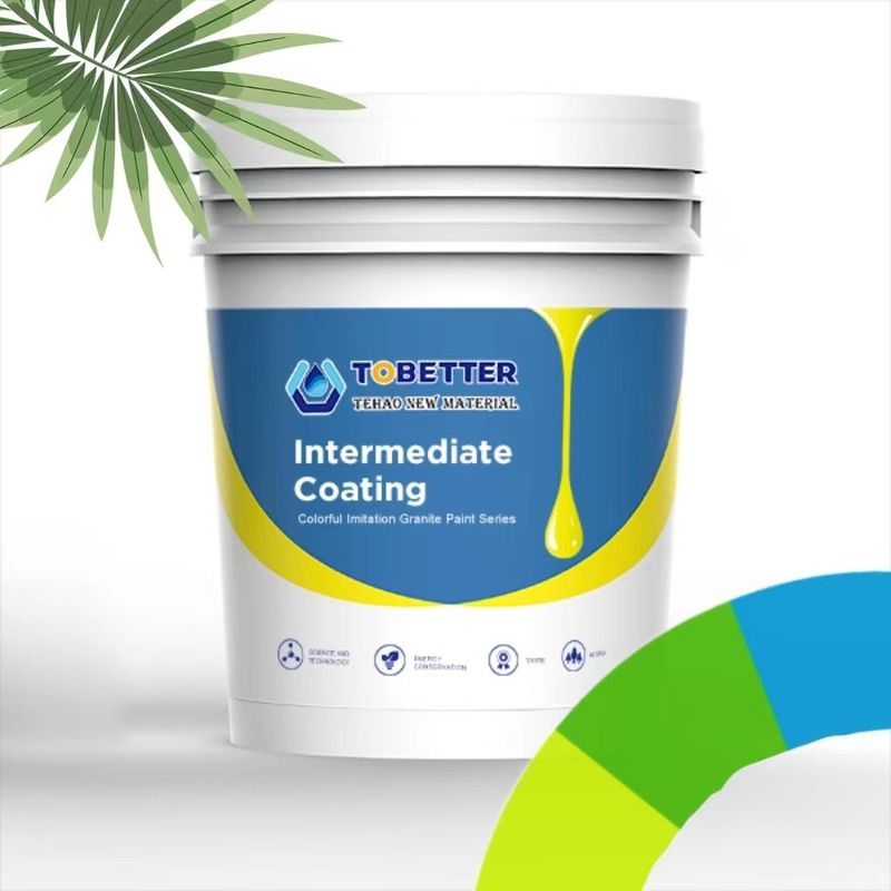 Rivestimento protettivo Intermedio Vernice colorata 8m2/Kg Rivestimento da spazzolamento