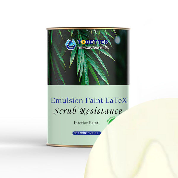 5l Vernice da emulsione per interni Pareti da garage Vernice lattice Bianco Poliemero Legante Resina a Base di Acrilato