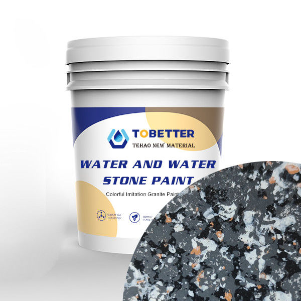 Vernice da parete in pietra all'aperto Vernice impermeabile Acqua in acqua Decorazione liquida colorata