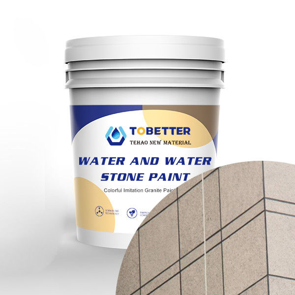 Rivestimento edilizio Imitazione Vernice di pietra per pareti esterne Simile a Nippon Base di costruzione multicolore
