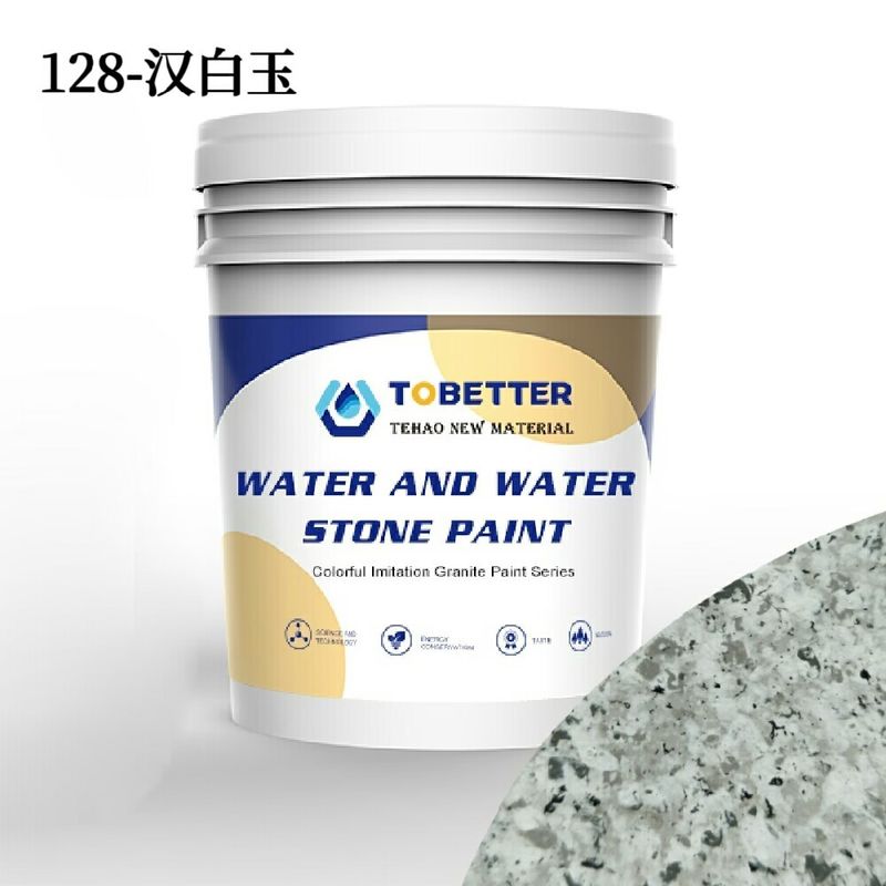 Vernice di pietra imitazione marmo bianco e acqua simile a Dulux Vernice di pietra finta