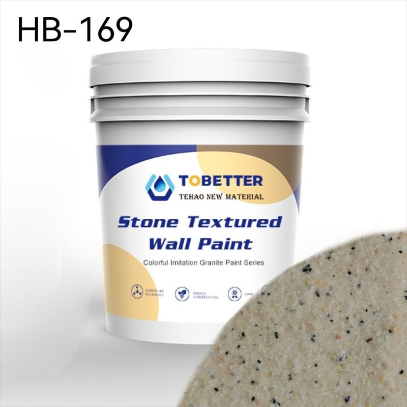 HB-169 Vernice in pietra decorativa per esterni Sostituire la vernice naturale Resina acrilica